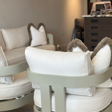 N3 Taupe Three Seater Cirrus Textured Weave