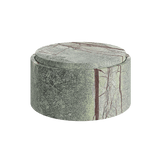 Caselle 25cm forest green marble storage jar