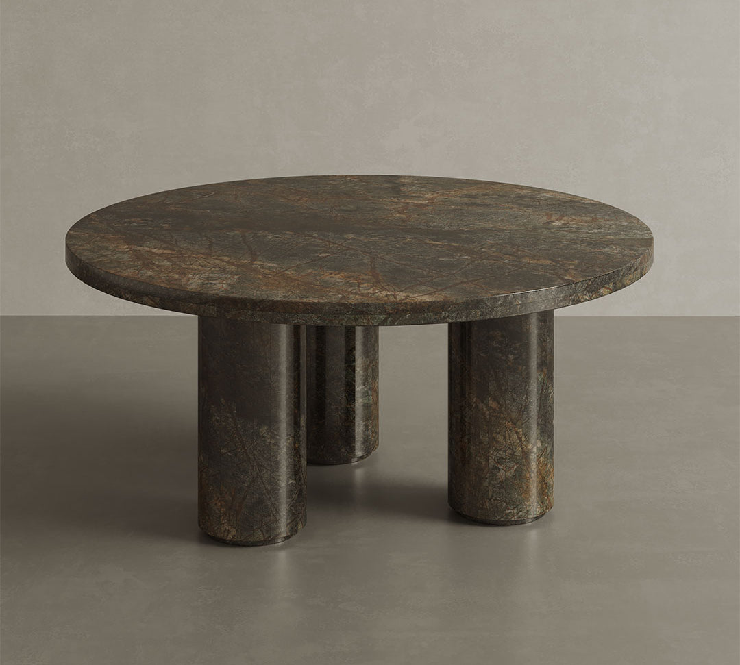 Coffee Table Marble Forest Green