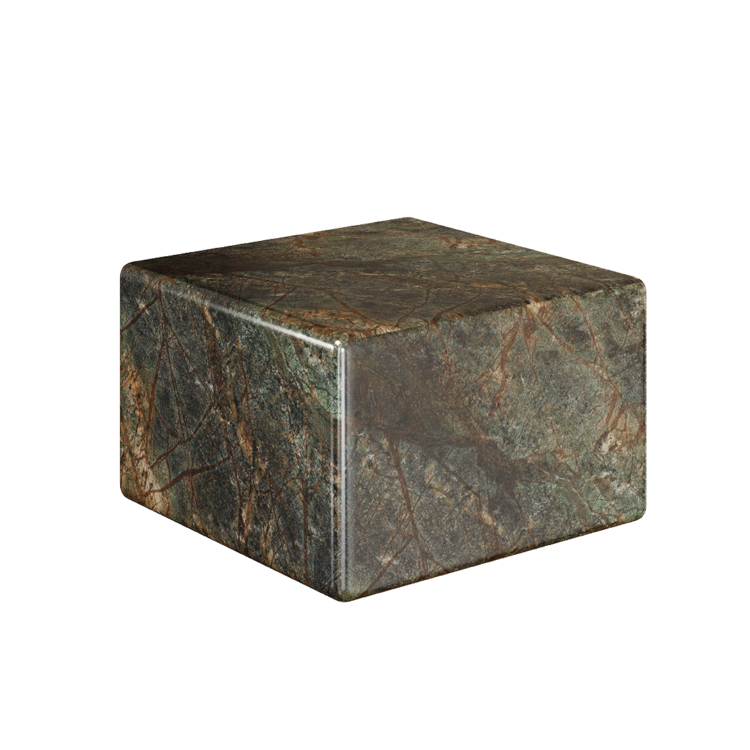 Cerazo Forest Green Marble 39cm Coffee Table