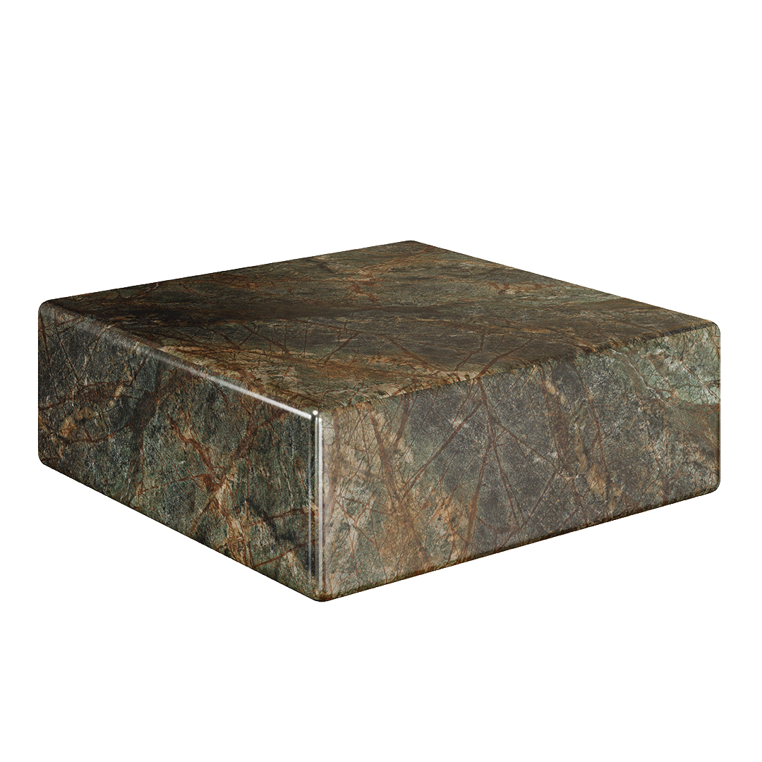 Cerazo Forest Green Marble 54cm Coffee Table