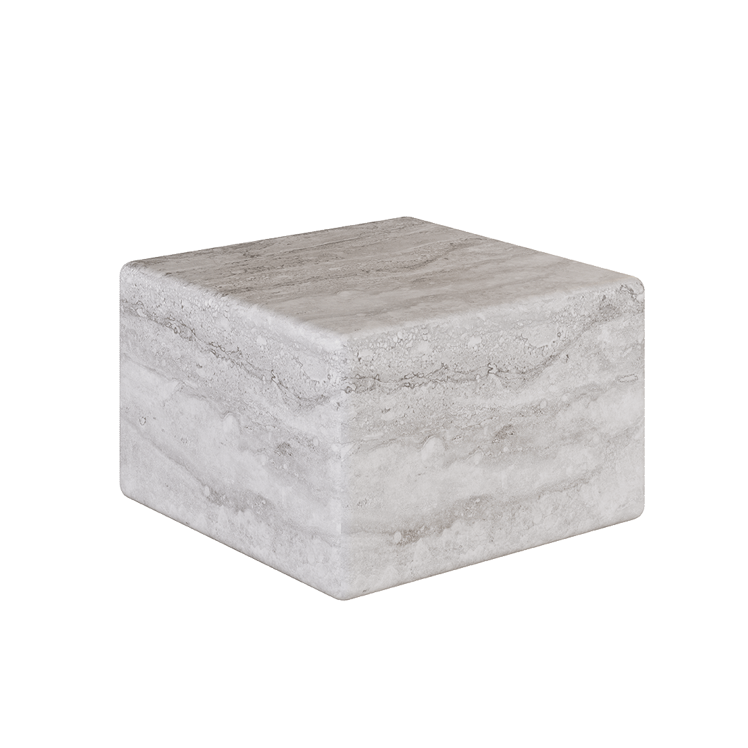 Cerazo Grey Travertine 39cm Coffee Table