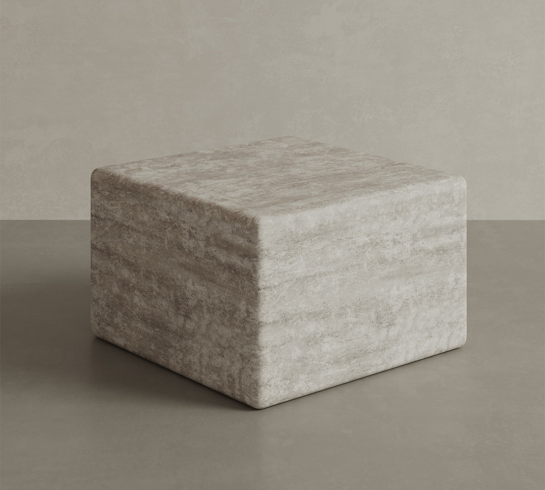 Cerazo White Travertine 39cm Coffee Table