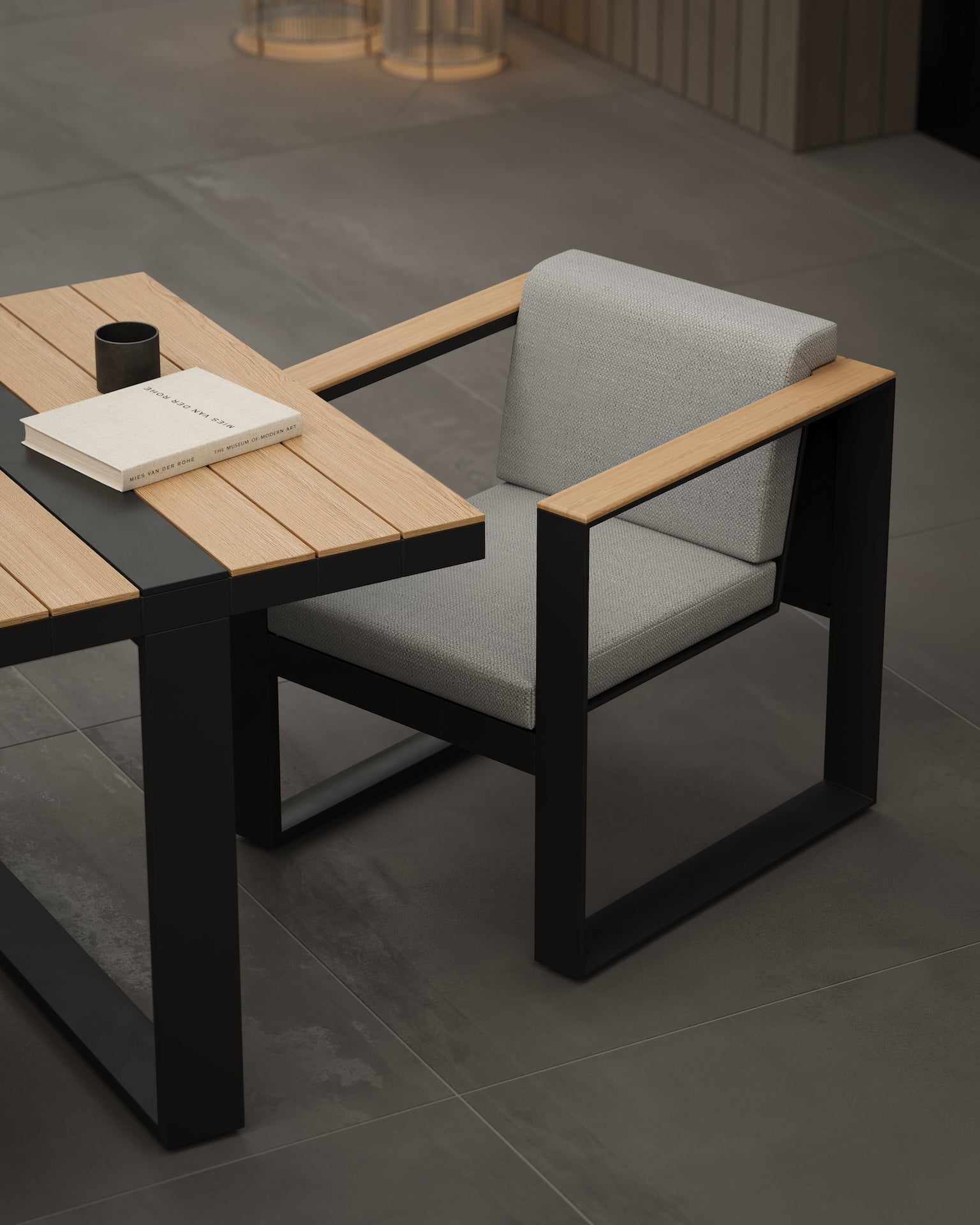 N5 dining chair lifestyle image of luxury uk property