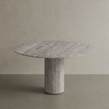 Grey Travertine Dining Table