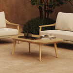 N1 light teak outdoor coffee table