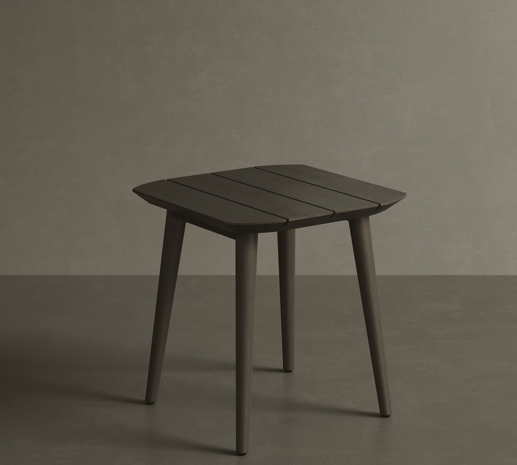 N1 Side Table Dark Teak Wood
