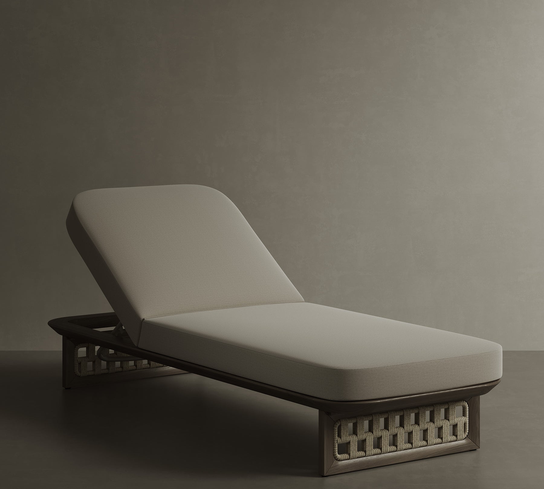 N2 sun lounger dark teak product image