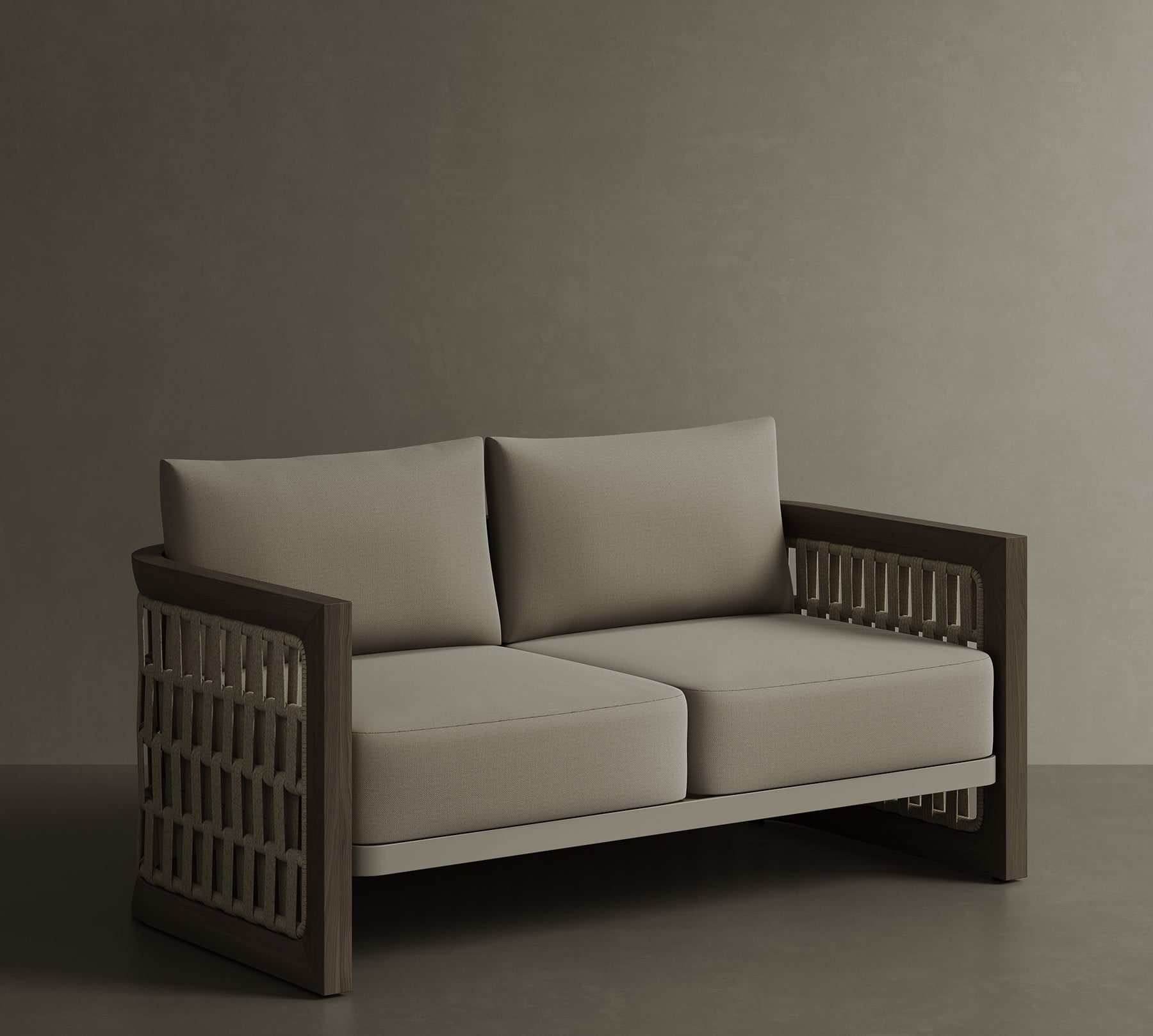 N2 two seater sofa dark teak product image