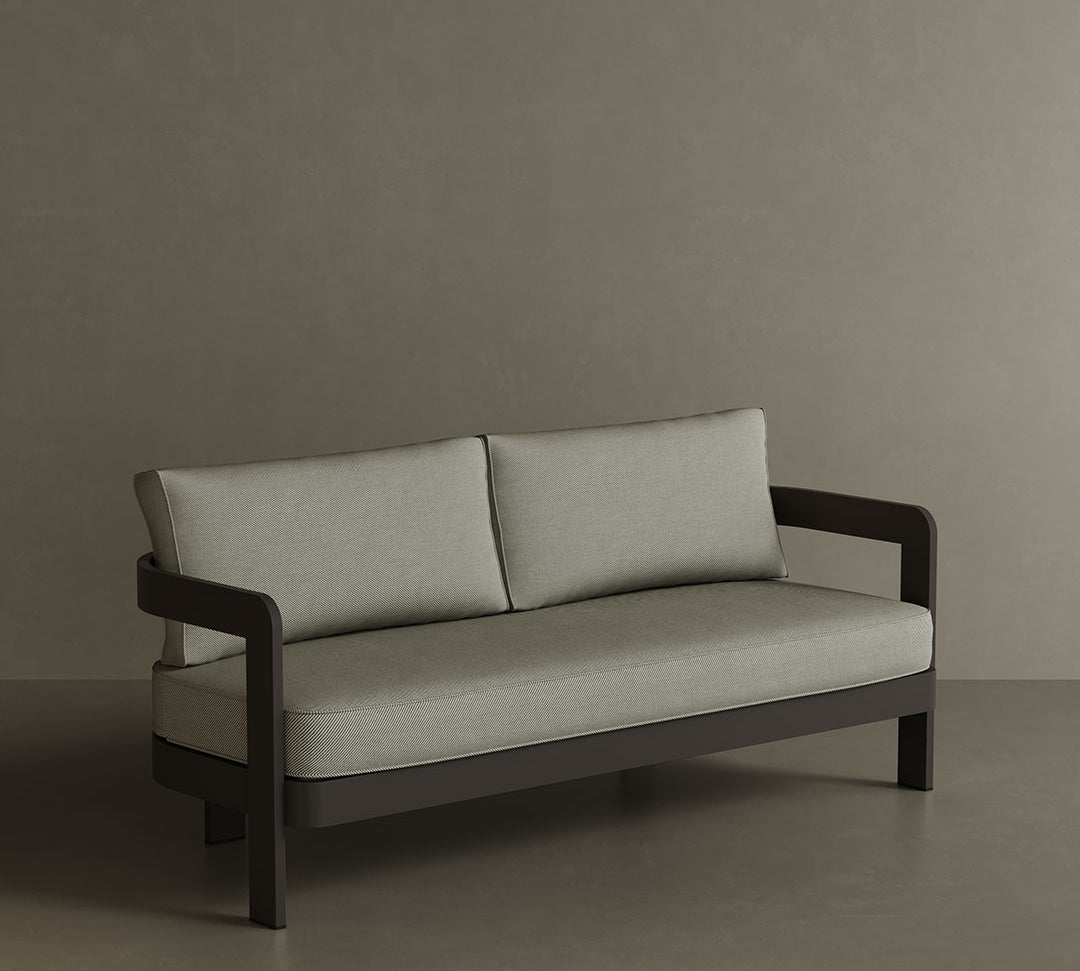 A chic N3 three-seater sofa in Sage Twill, featuring soft, textured fabric with a subtle, natural green hue. The modern design and clean lines, paired with a sturdy frame, offer both comfort and style, making it an ideal addition to any contemporary living space. The sofa’s versatile colour enhances the overall aesthetic, providing a calm and inviting atmosphere.