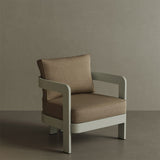 A stylish N3 Taupe Wheat canvas lounge chair, featuring soft, durable fabric in a warm, neutral taupe wheat colour. The chair's sleek design and sturdy frame offer both comfort and modern elegance, making it a perfect addition to any outdoor or indoor lounge area. Its versatile colour complements a variety of settings, providing a sophisticated touch.