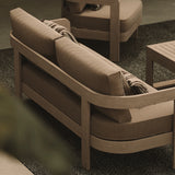 N3 wheat canvas three seater sofa life style image lounge chair rug