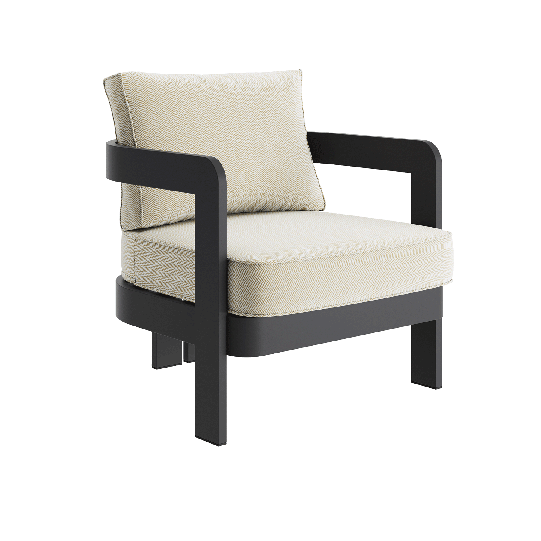 N3 Kohl Pearl herringbone lounge chair product image