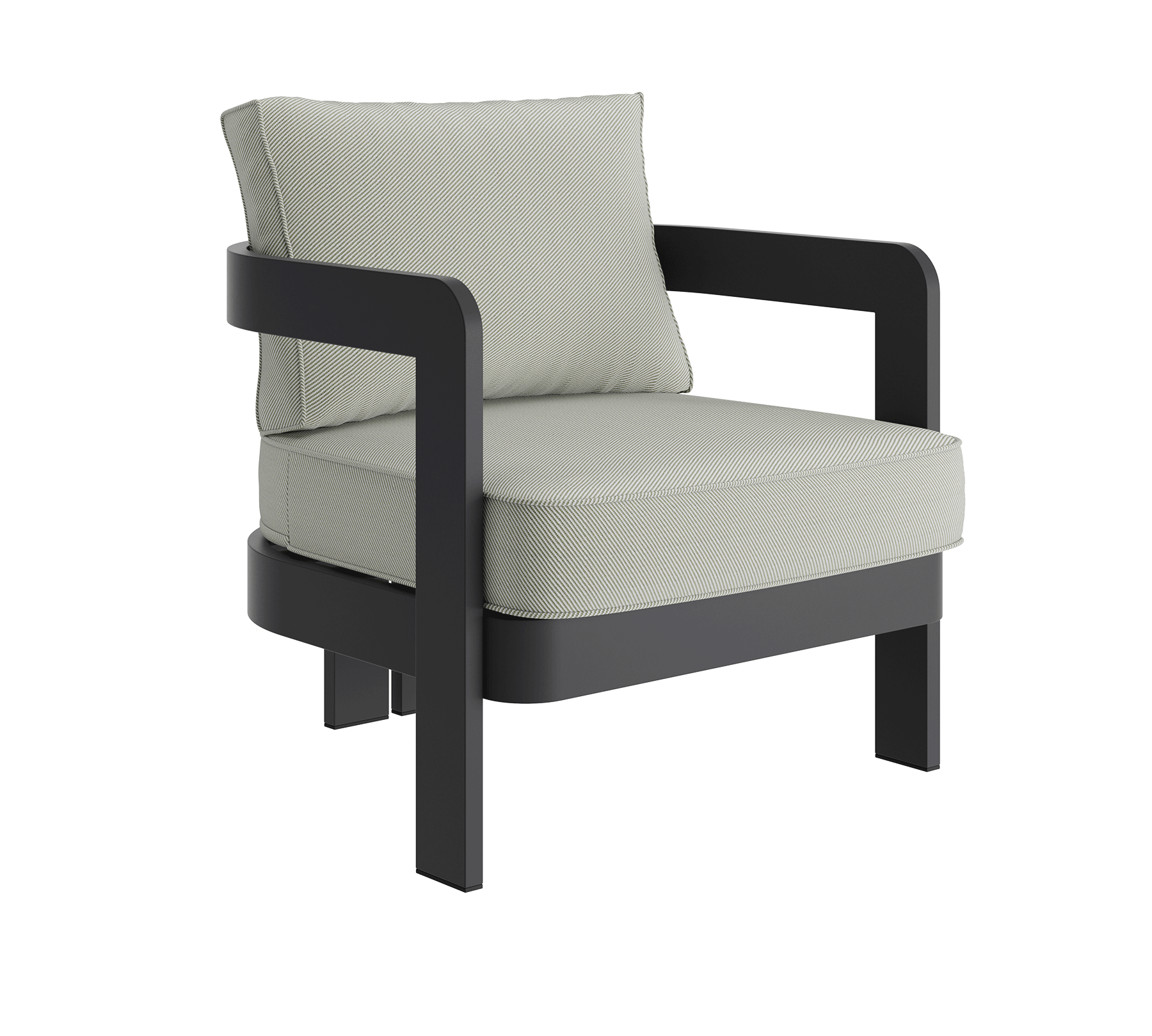 N3 Kohl sage twill lounge chair product image
