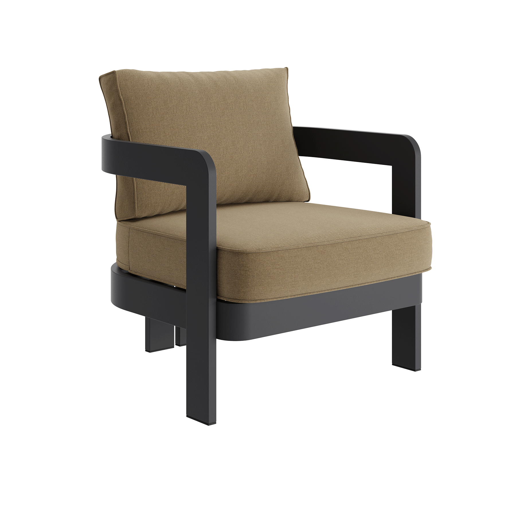 N3 Kohl wheat canvas lounge chair product image