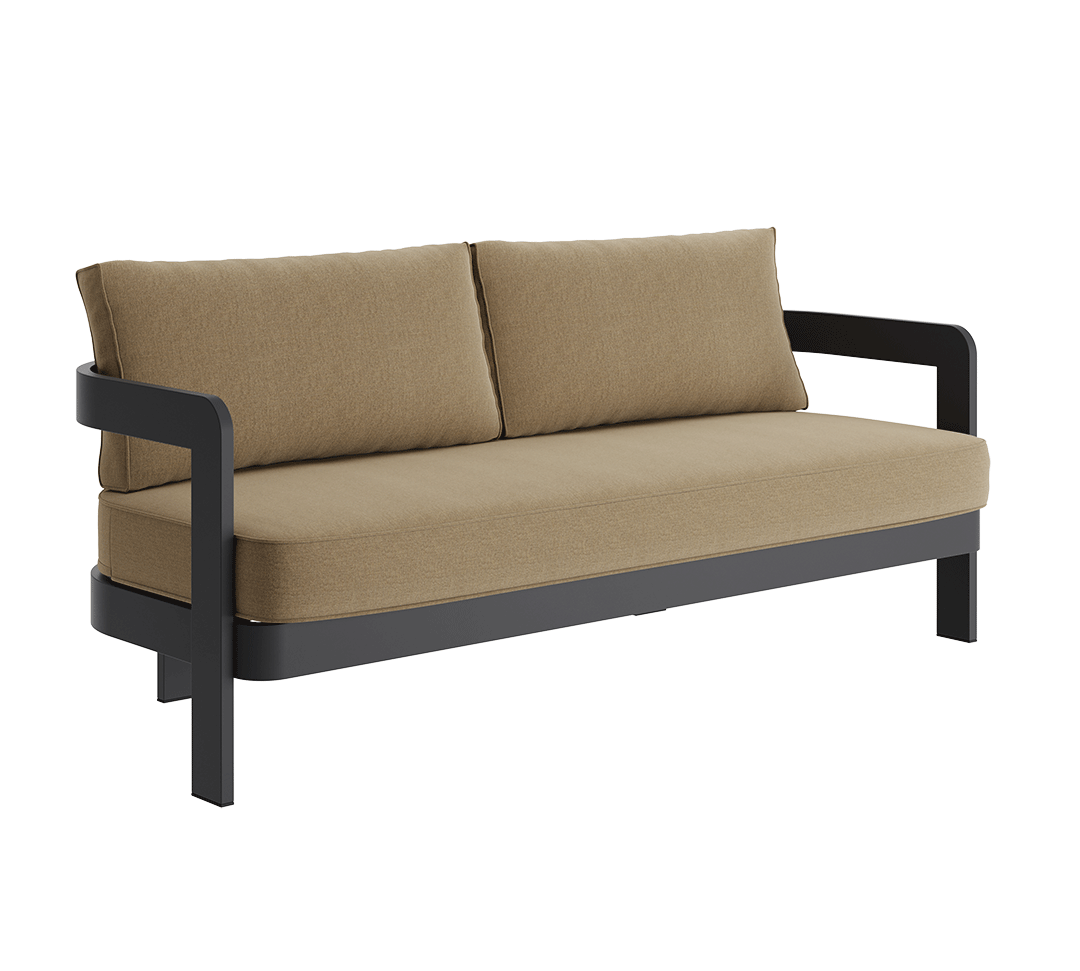 N3 three seater sofa wheat canvas product image