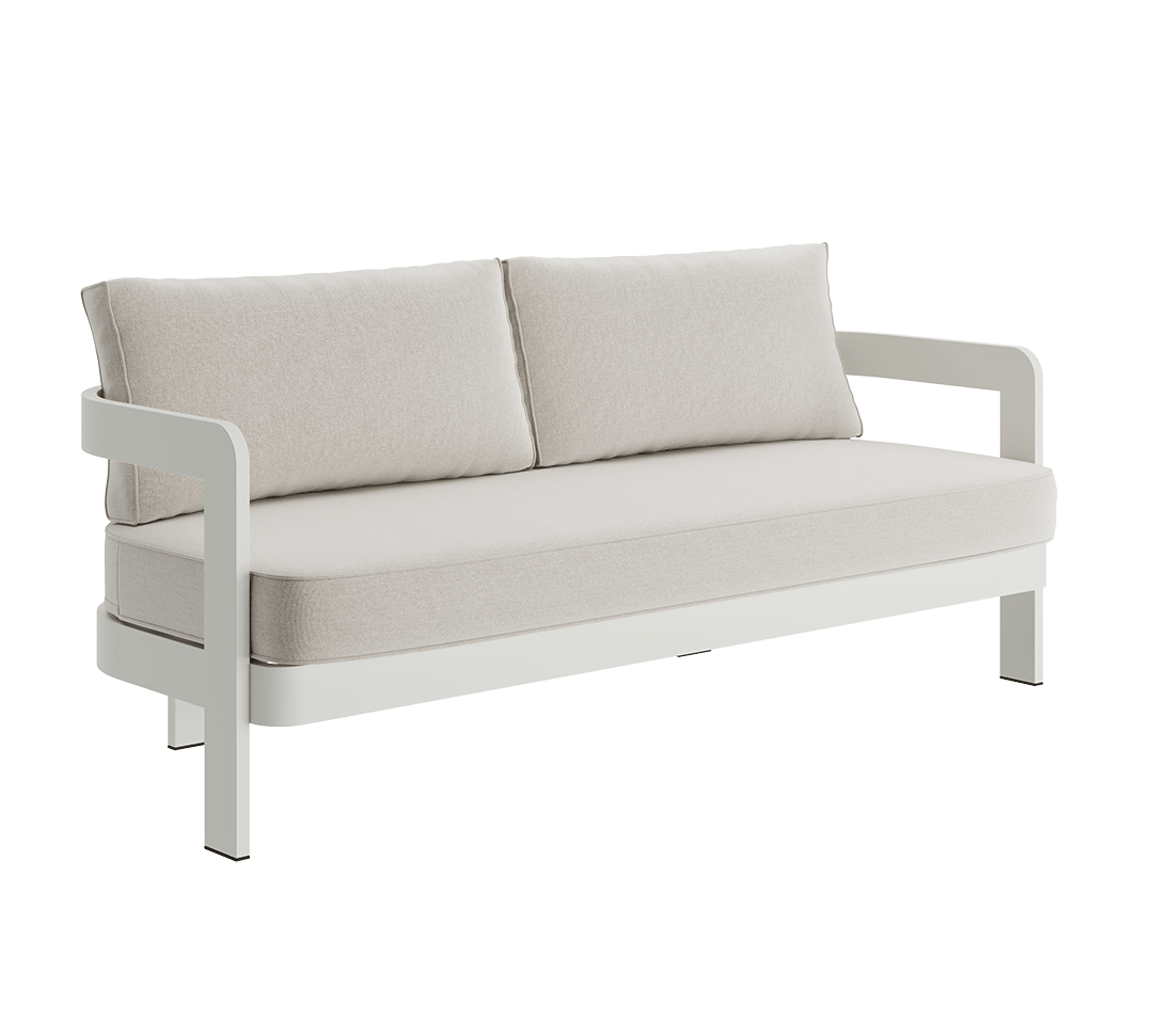 N3 three seater sofa bone canvas product image