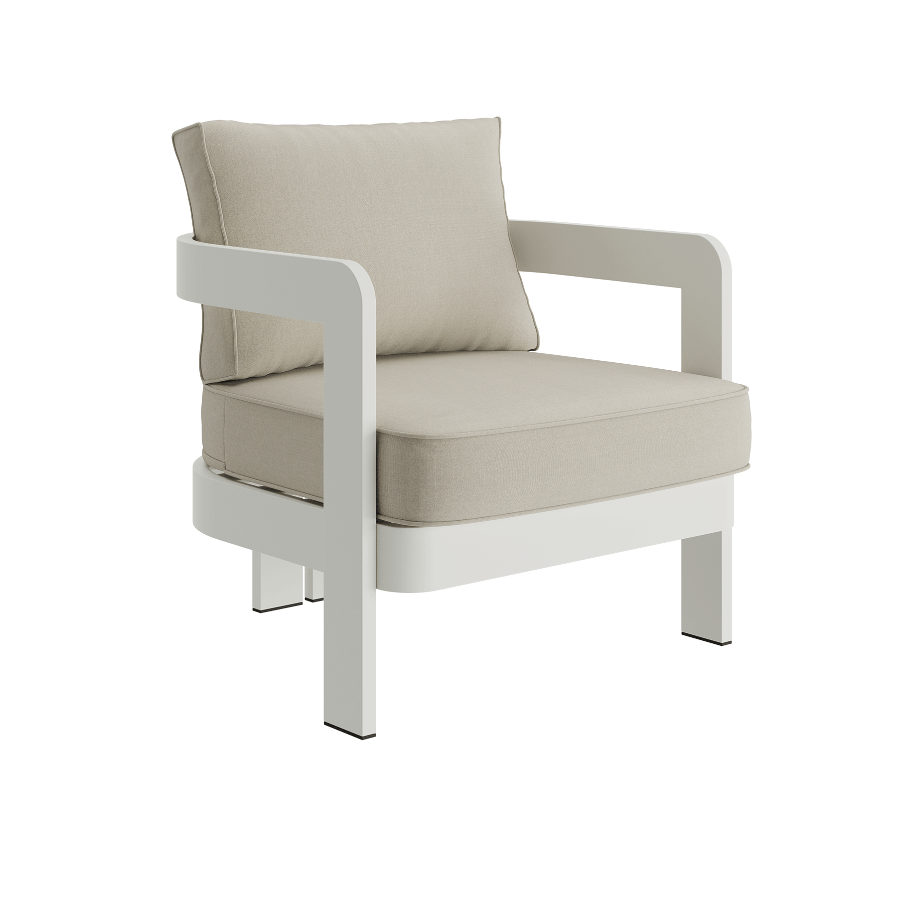 N3 Stone sand canvas lounge chair product image