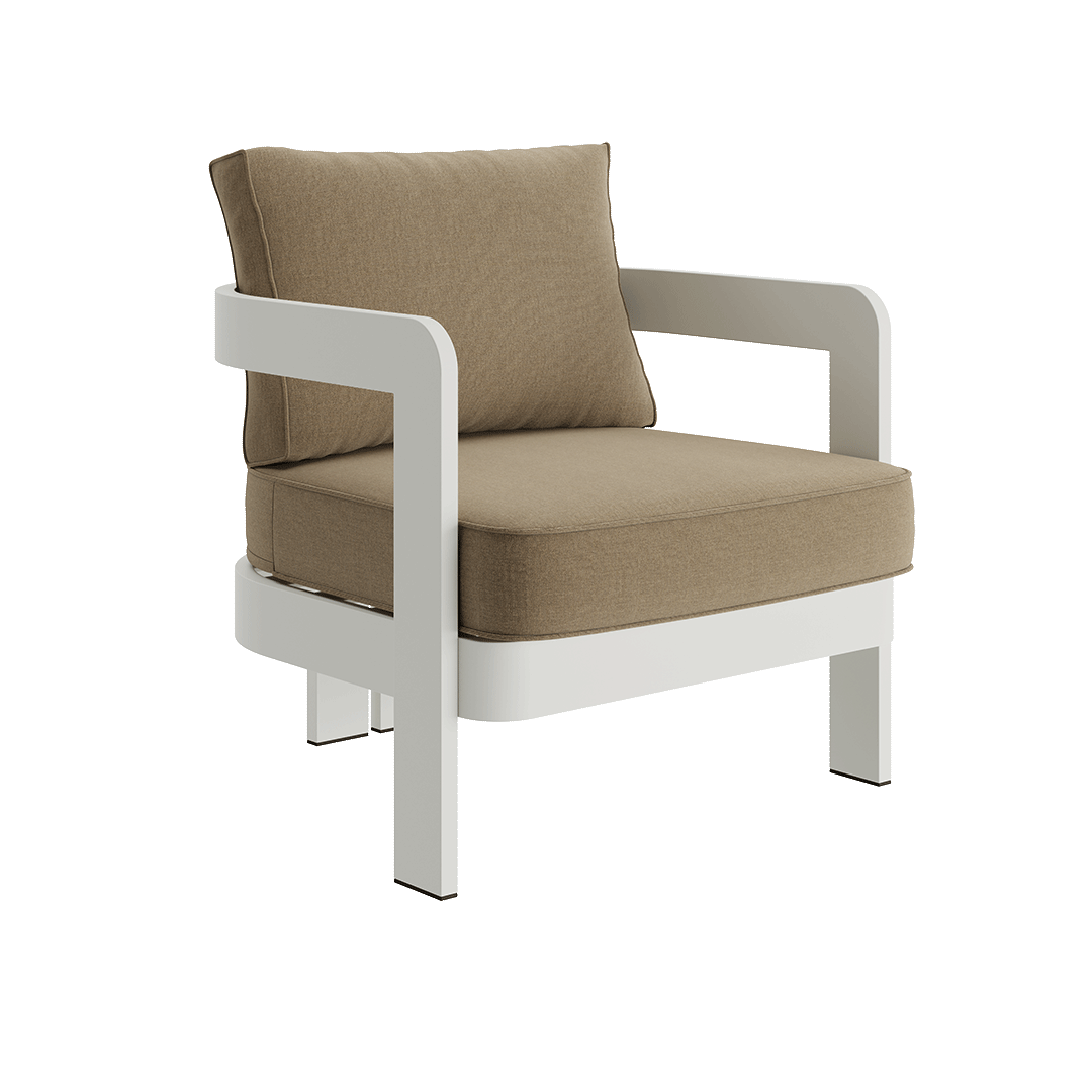 N3 Stone wheat canvas lounge chair product image