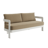 N3 Three Seater Sofa Stone Wheat Canvas Aluminium