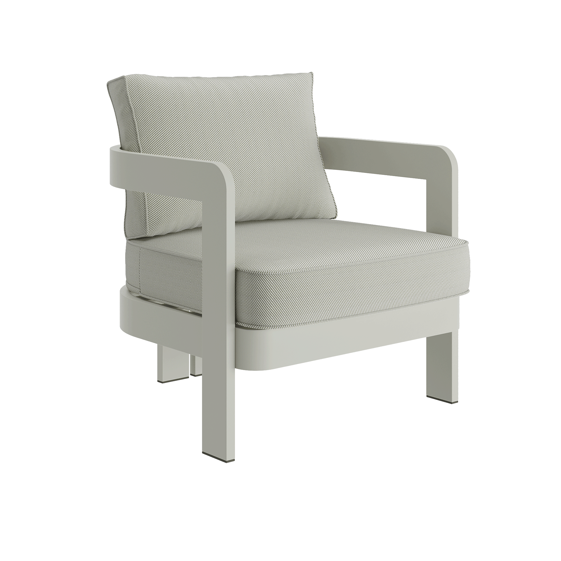 N3 Taupe sage twill lounge chair product image