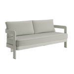 N3 Three Seater Sofa Taupe Sage Twill Aluminium