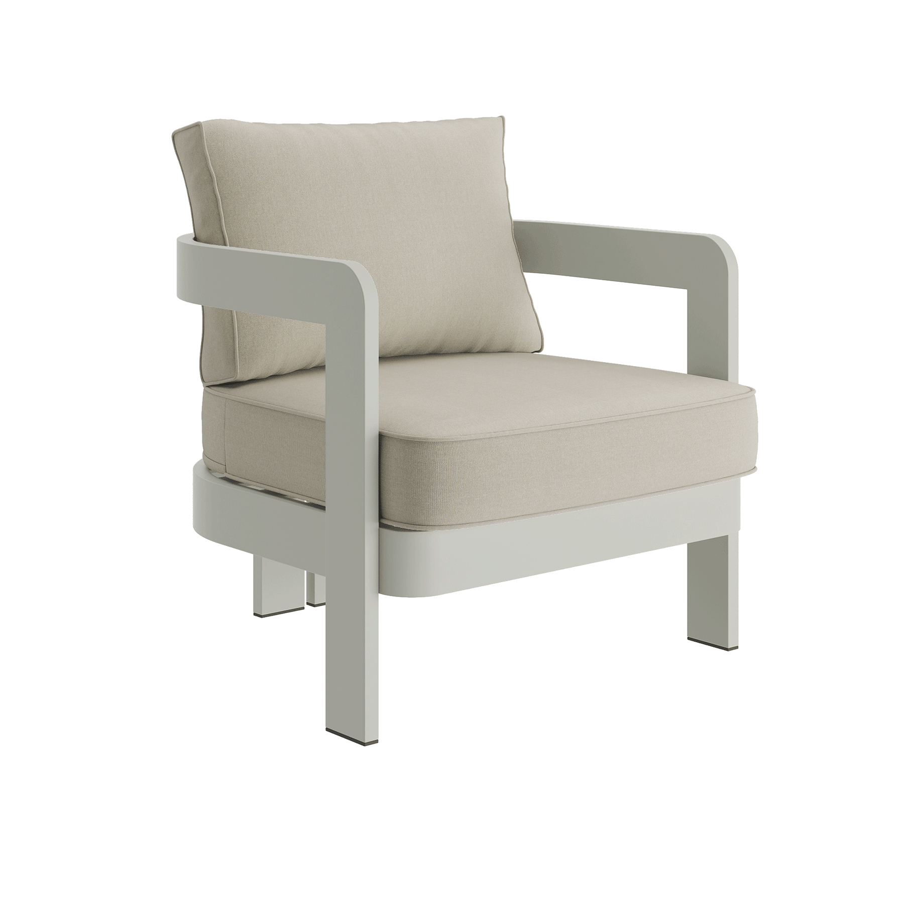 N3 Taupe sand canvas lounge chair product image