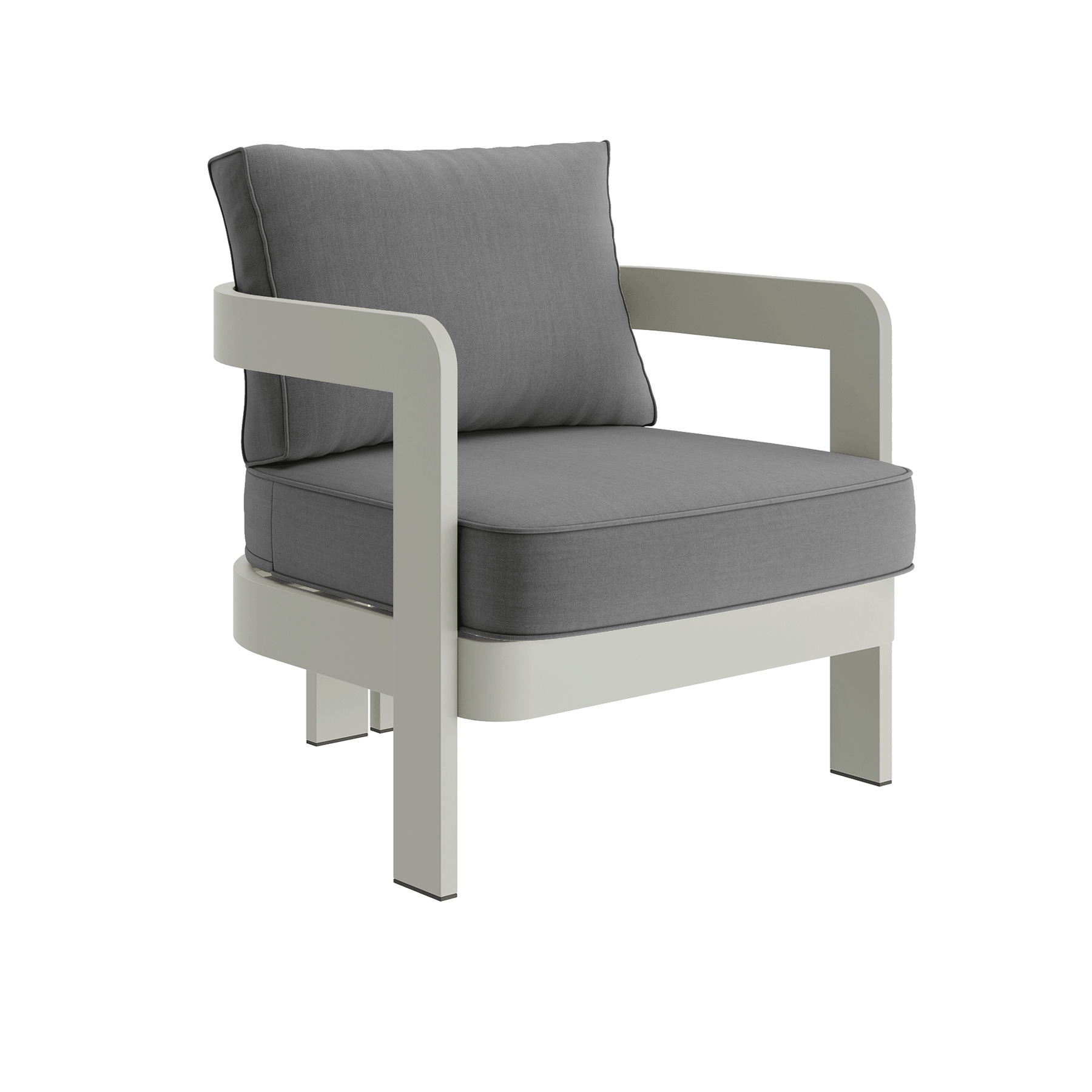 N3 Taupe smoke weave lounge chair product image