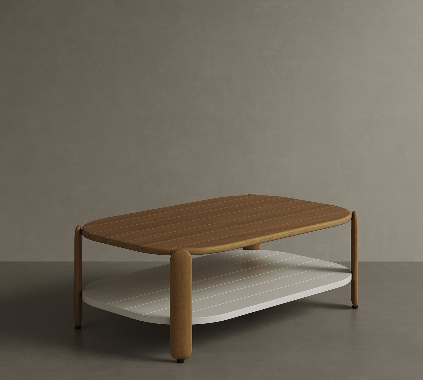 N4 coffee table in medium teak product image