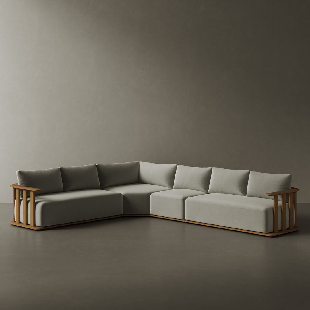 N4 corner sofa in medium teak product image
