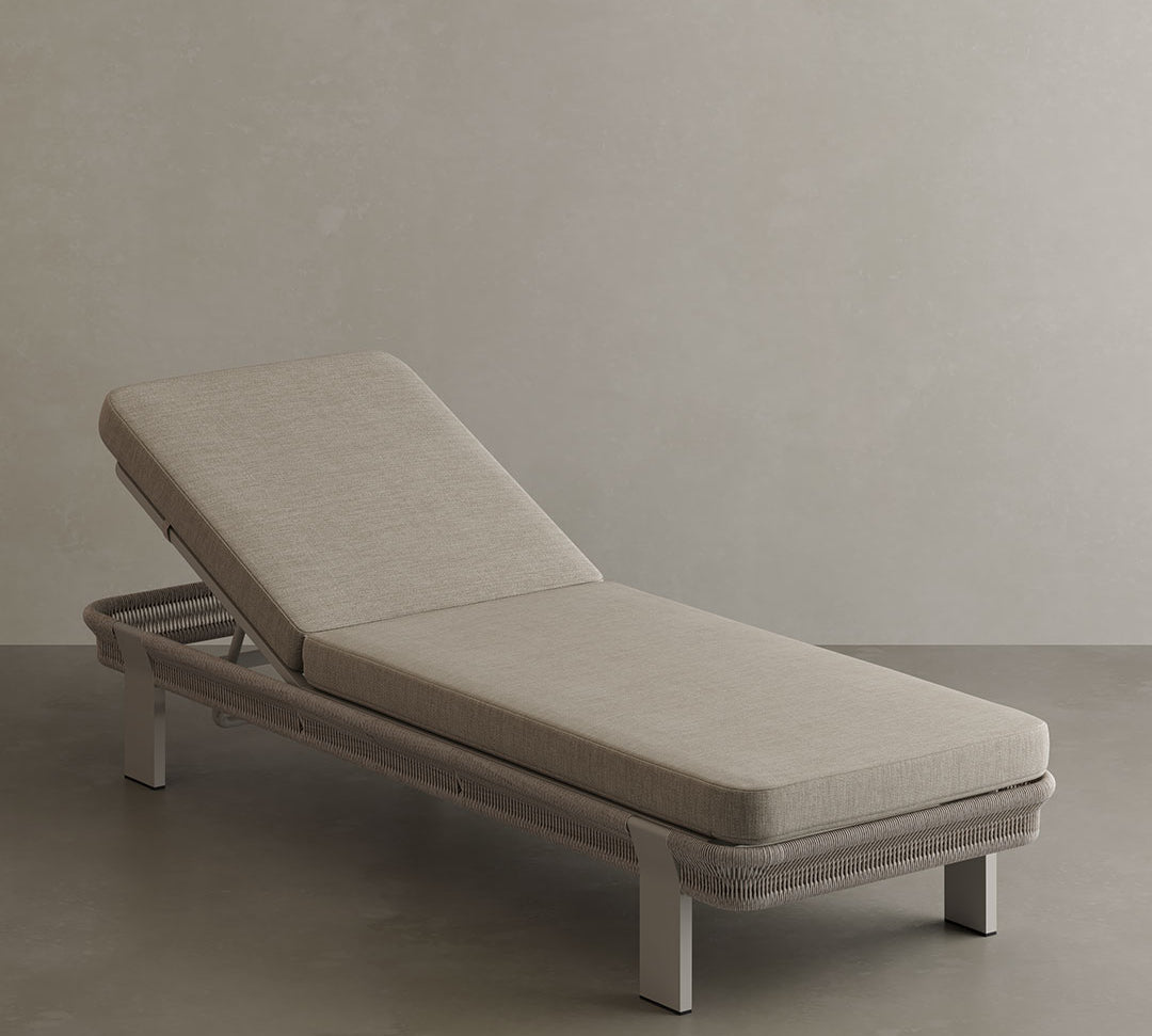 N7 aluminium outdoor sun lounger