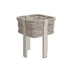 N7 small planter in natural weave with aluminium & rope detail product image