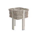N7 small planter in natural weave with aluminium & rope detail product image