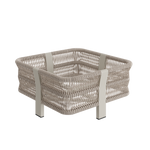 N7 large planter in natural weave with aluminium & rope detail product image
