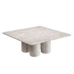 Nardelli White Travertine Coffee Table 100cm