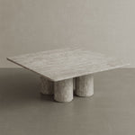 Nardelli White Travertine Coffee Table 100cm