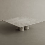 Nardelli White Travertine Coffee Table 130cm
