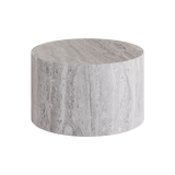 Porto 60cm grey travertine coffee table