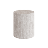 Porto White Travertine Side Table 40cm