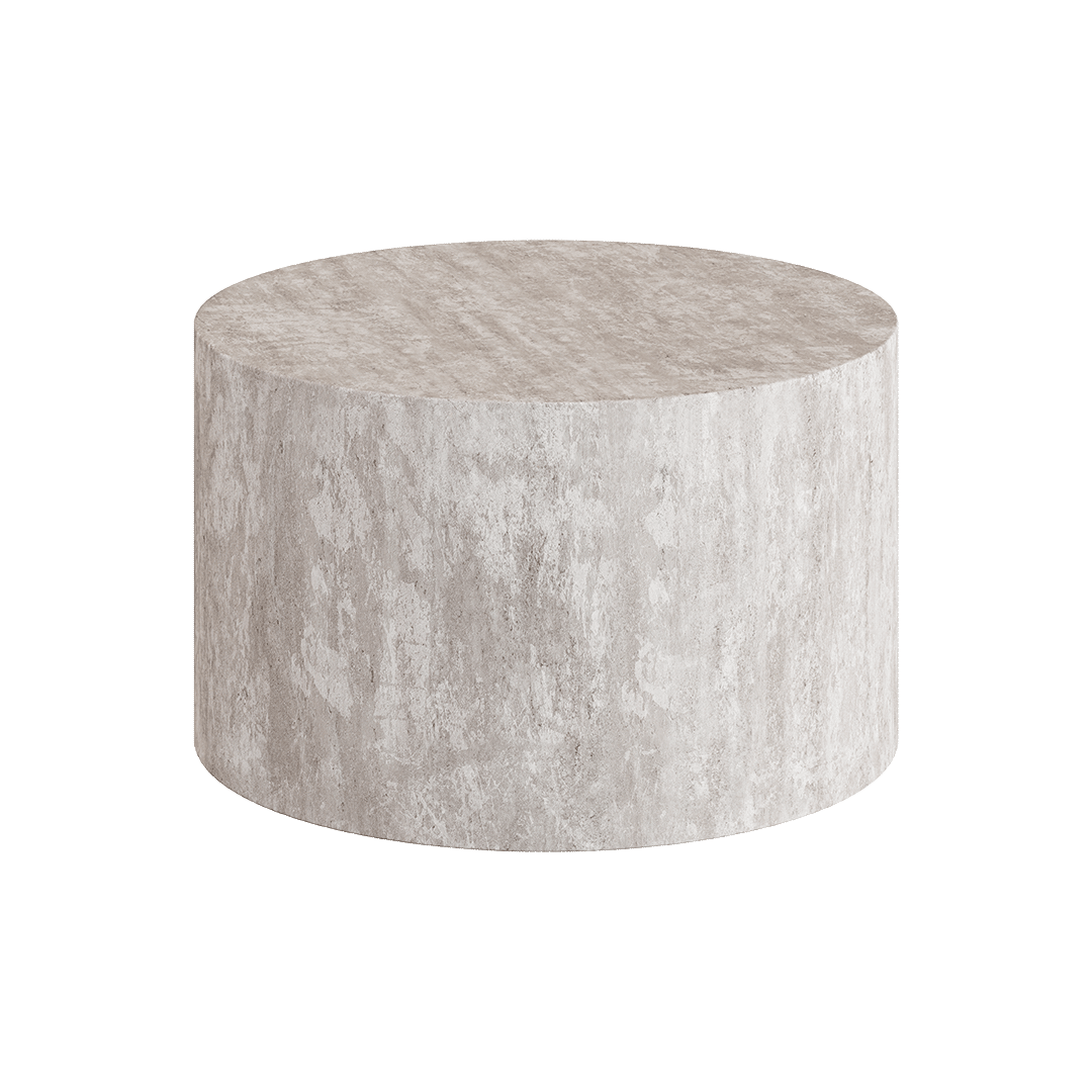 Porto White Travertine Coffee Table 60cm