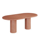 Reine Red Outdoor Indoor Microskin Dining Table