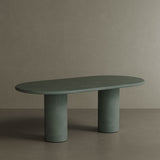 Reine Green Outdoor Indoor Microskin Dining Table