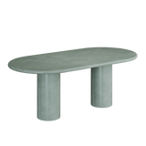Reine Green Outdoor Indoor Microskin Dining Table