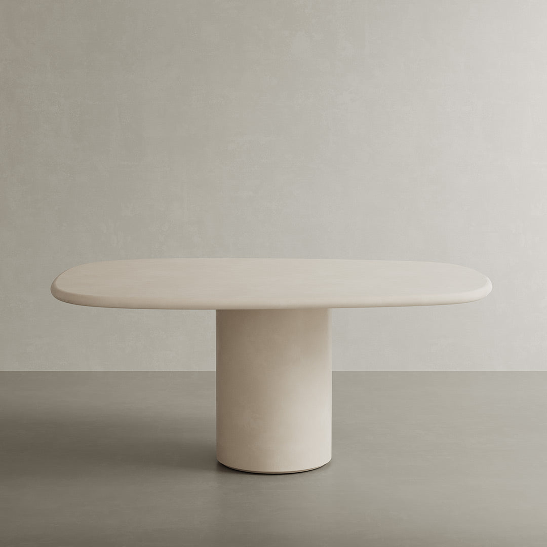Solla Bone microskin indoor and outdoor dining table