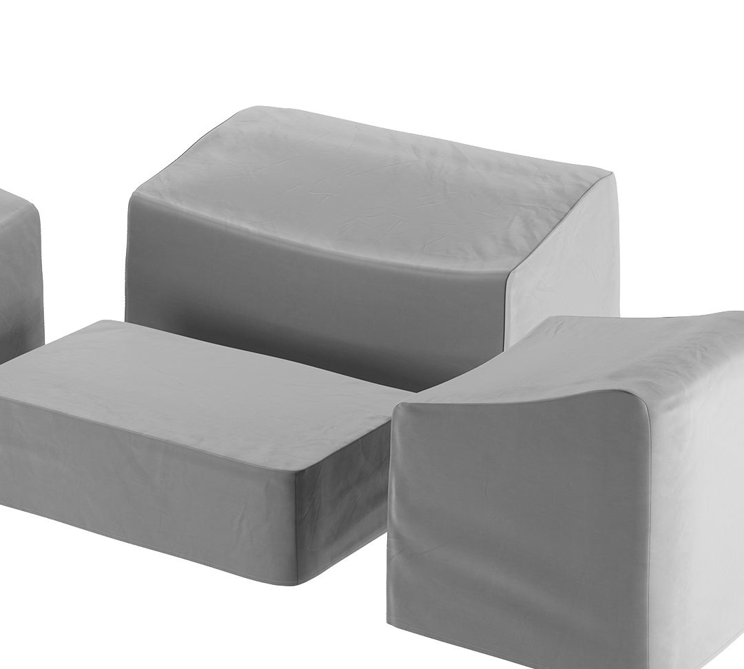 Two Three Seater Sofa Cover Close Up