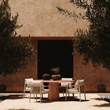 Santo Clay Microskin Dining Table and N1 Light Dining Chairs