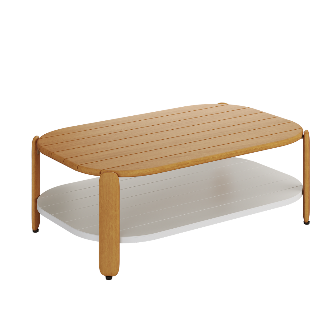 N4 Outdoor coffee table in medium teak