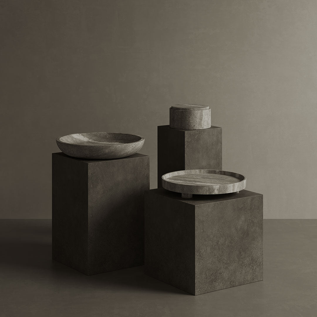 Caselle grey travertine collection