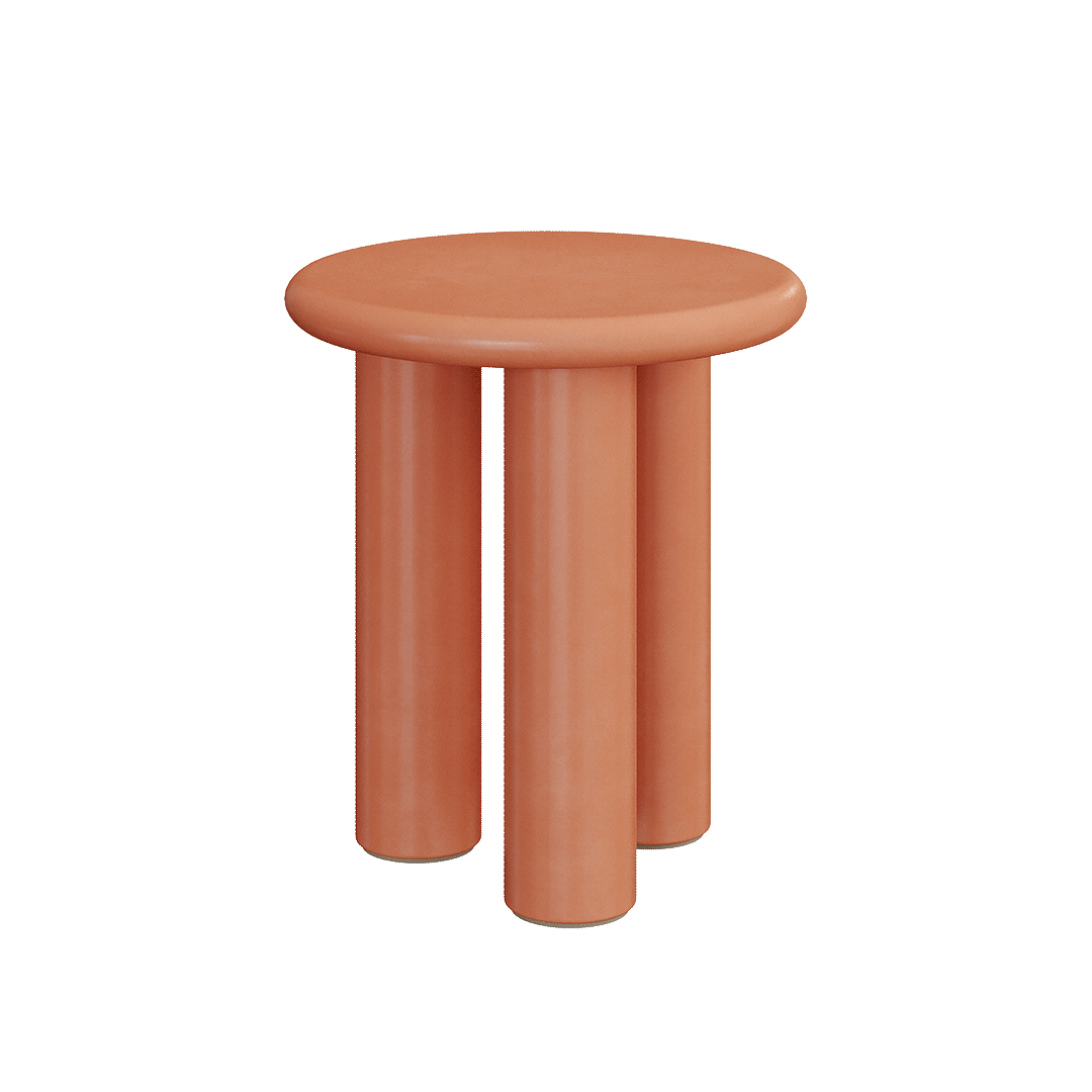 Casoli Clay Microskin Side table 45cm