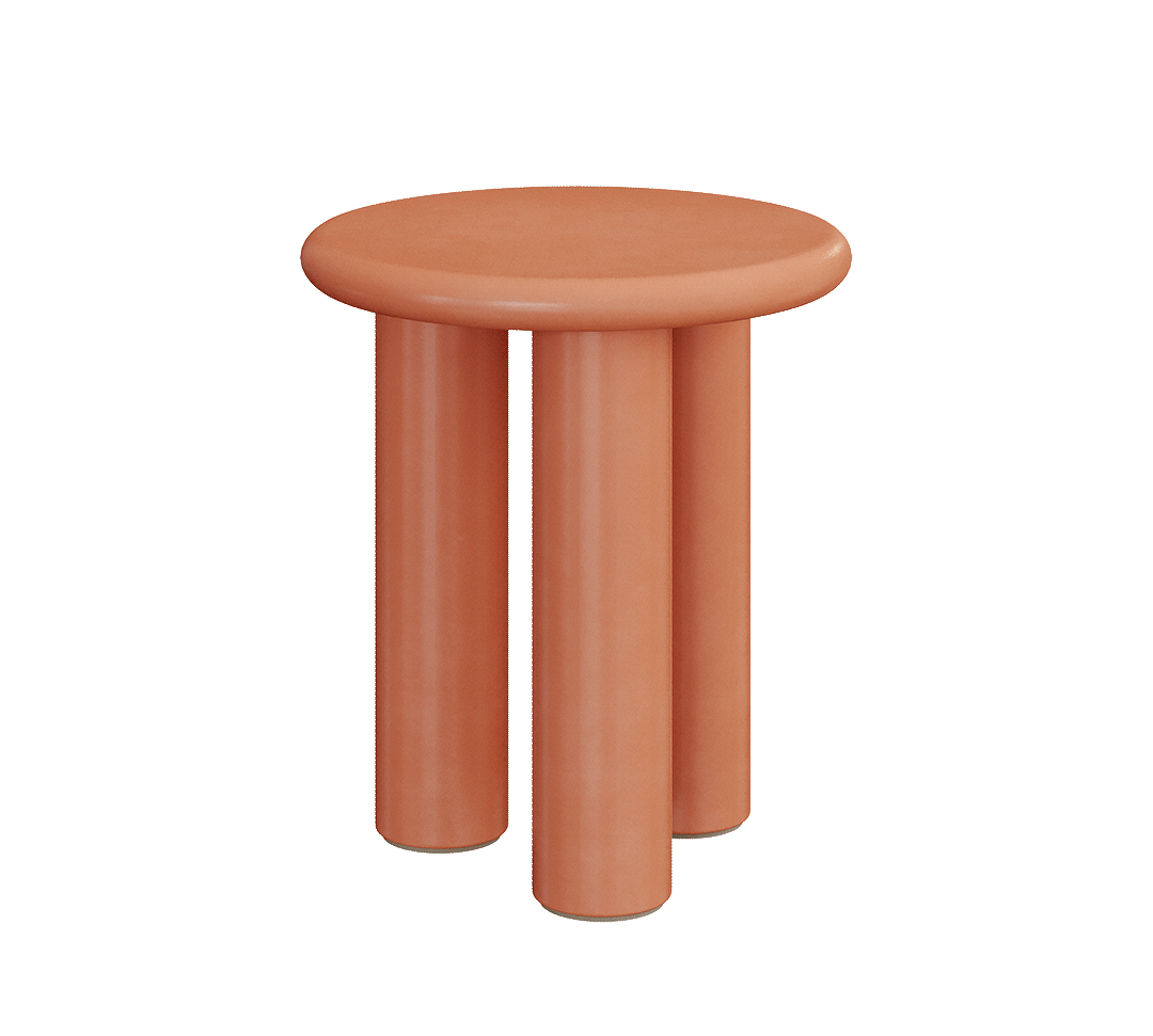 Casoli Clay Microskin Side table 45cm